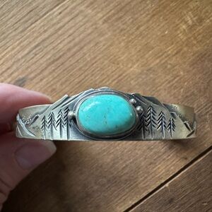 Sterling Silver + Turquoise Cuff Bracelet